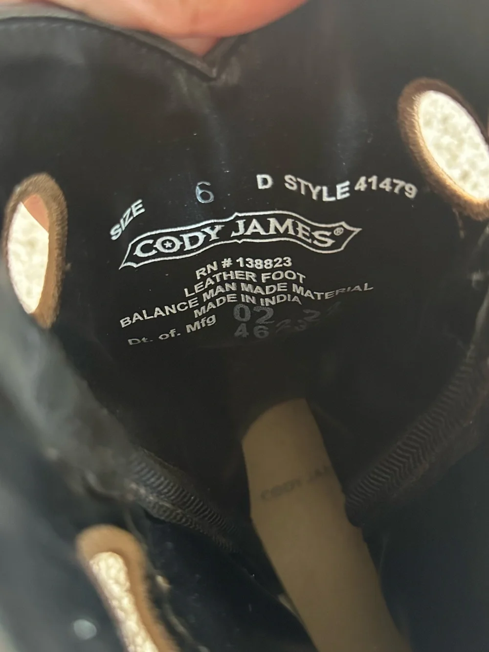 Cody James Boys Youth Size 6D Western Cowboy Boots Brown Black Leather